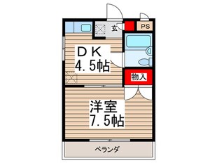 大信コ－ポＮＯ．６の物件間取画像